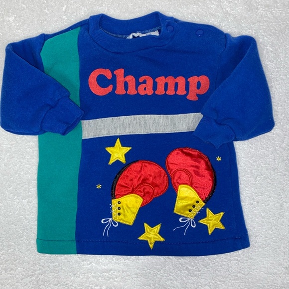 Vintage first impressions 12m boxing champ sweatshirt - Picture 1 of 7